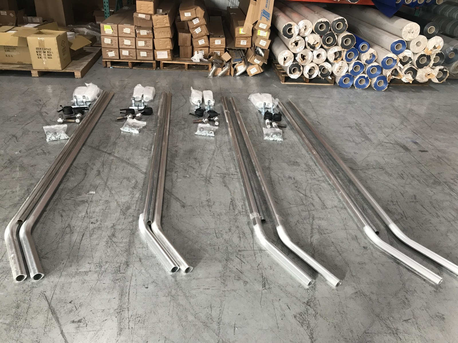 HD Aluminum arms with a 30 degree bend 20” from the end help reduce damage from loaders